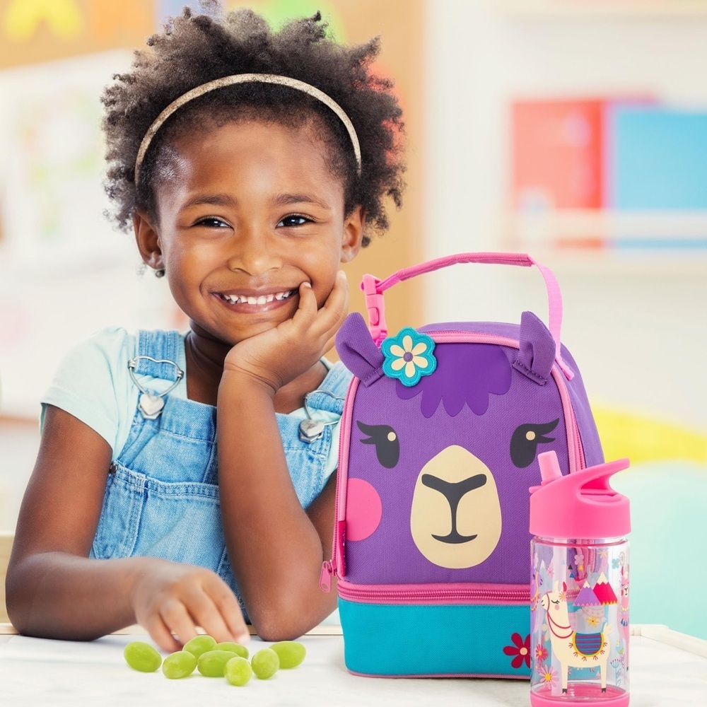 Kids Llama Lunch Bag in Purple and Blue - Picture 6 of 6
